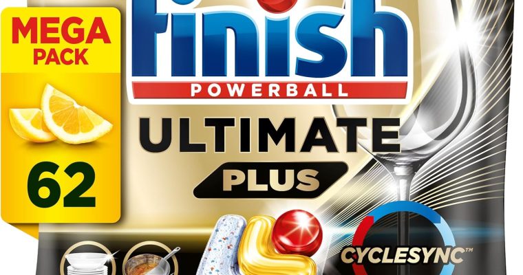 Flash Sale: Finish Ultimate Plus Dishwasher Tablets (62 pk) ONLY £9.99 Amazon UK Bargain