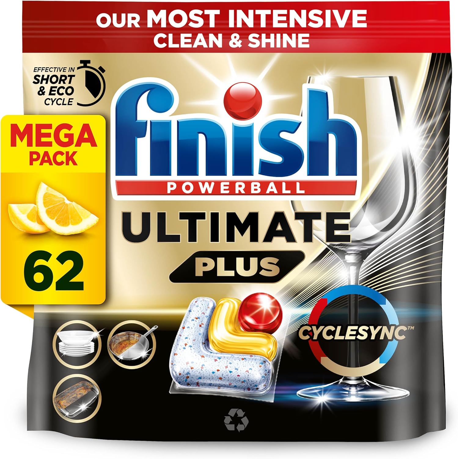 Flash Sale: Finish Ultimate Plus Dishwasher Tablets (62 pk) ONLY £9.99 Amazon UK Bargain